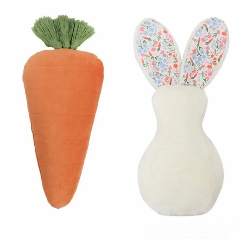 Easter Carrot & Bunny Pillows - Bullseye's Playground NEW